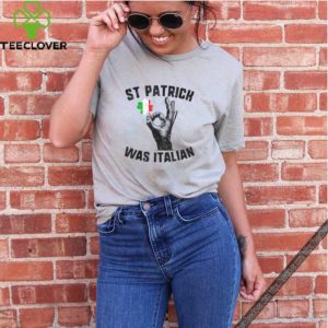 St Patricks Was Italian Flag Italiano Hand Gesture Shamrock shirt
