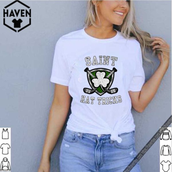 Top Saint Hattrick St Patrick’s Day Hockey Hat Tricks Boys Men hoodie, sweater, longsleeve, shirt v-neck, t-shirt