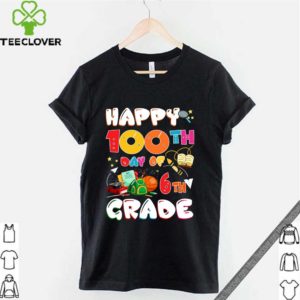 100 Days Of School Teacher Student Cute 6th Grade Elementary T-Shirt