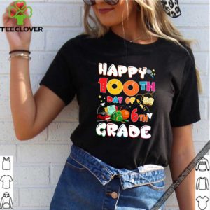 100 Days Of School Teacher Student Cute 6th Grade Elementary T-Shirt