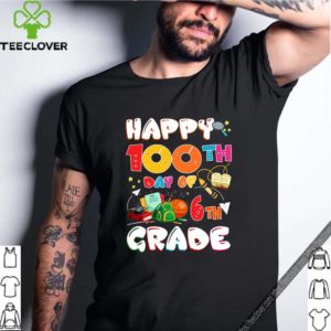 100 Days Of School Teacher Student Cute 6th Grade Elementary T-Shirt