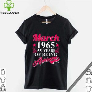 55th Birthday Party Gift - March 1965 - 55th Birthday T-Shirt