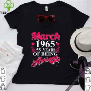 55th Birthday Party Gift - March 1965 - 55th Birthday T-Shirt