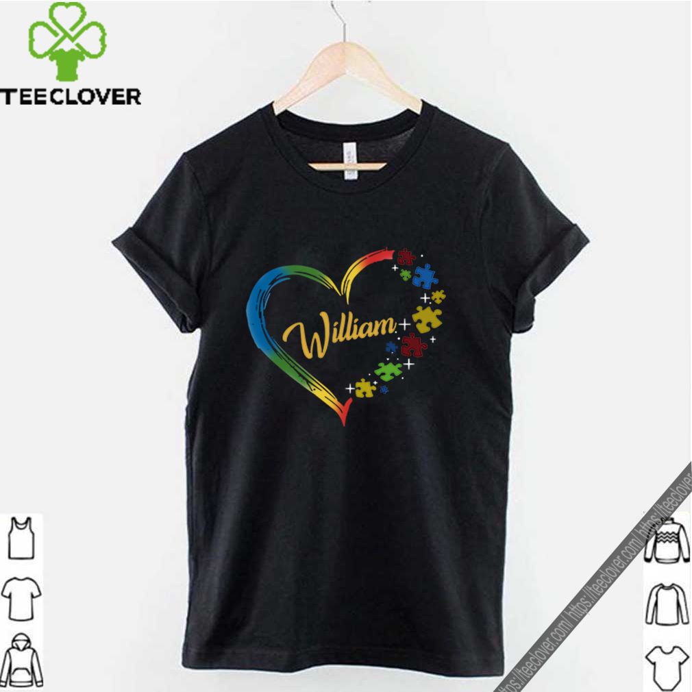 Autism puzzle heart personalized William shirt 9 Autism puzzle heart personalized William shirt
