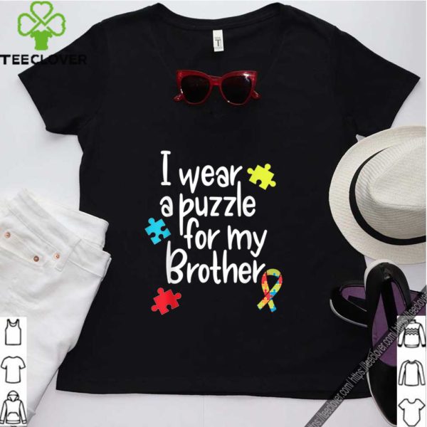 Brother Autism Shirt I Wear Puzzle for My Brother gift shirt
