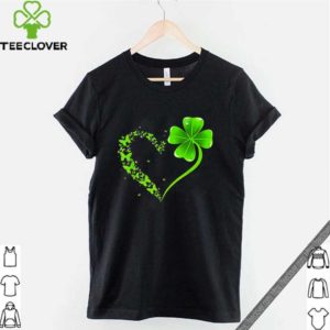 Butterfly Heart Leaf Irish St. Patrick Day Clover Heart T-hoodie, sweater, longsleeve, shirt v-neck, t-shirt