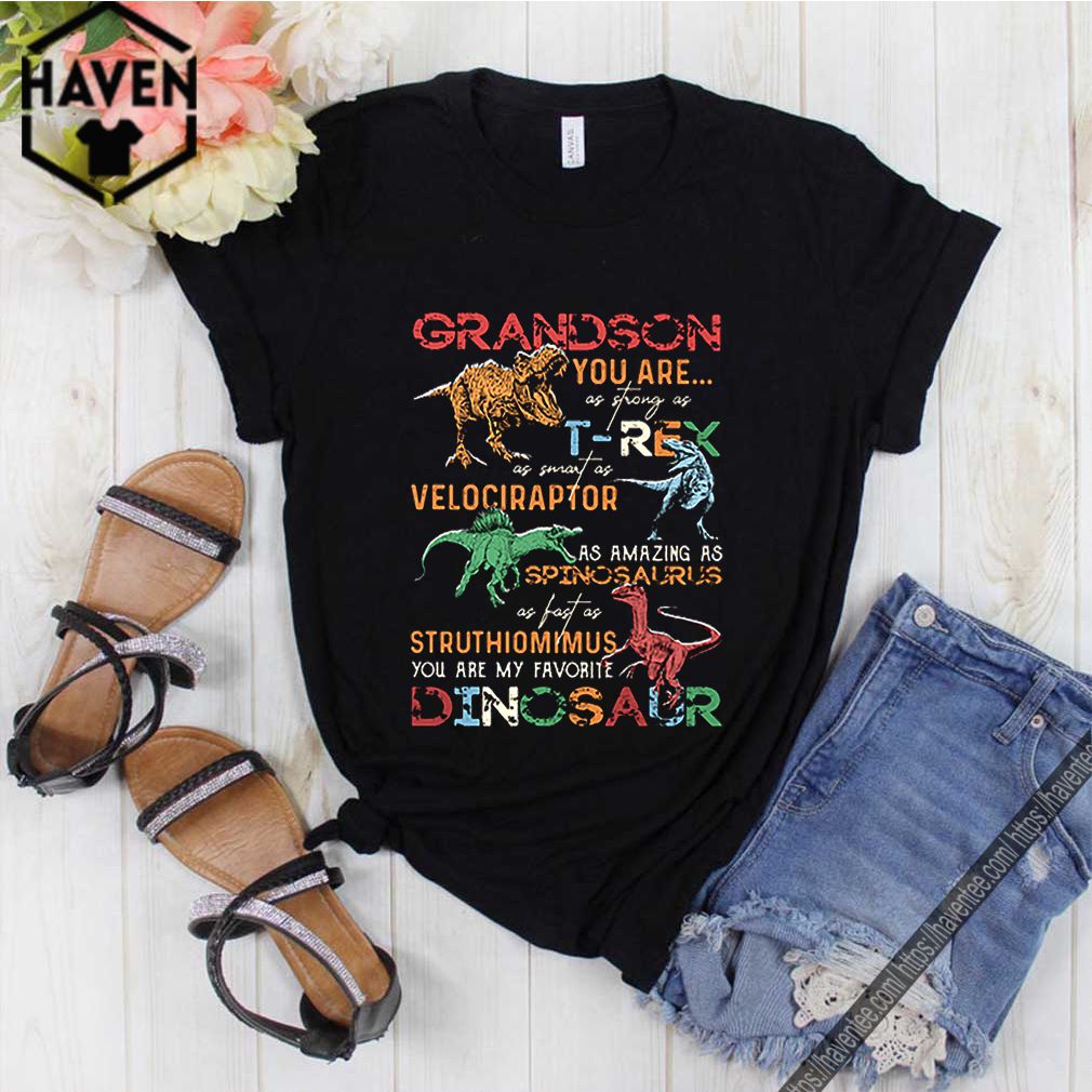 Dinosaur grandson you are as strong as T-Rex as smart as Velociraptor shirt 10 Dinosaur grandson you are as strong as T-Rex as smart as Velociraptor shirt