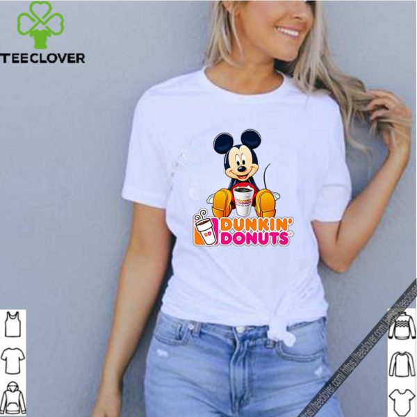 Disney Mickey Mouse mashup Dunkin’ Donuts shirt