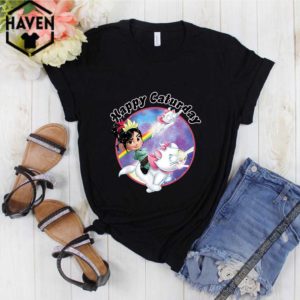 Disney Wreck It Ralph Vanellope Rainbow Galaxy Caturday T-shirt