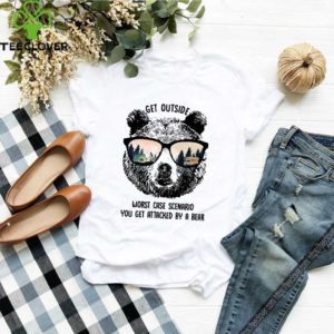 Get Outside Worst Case ScenariGet Outside Worst Case Scenario You Get Attacked By A Bear Camping T-Shirto You Get Attacked By A Bear Camping T-Shirt