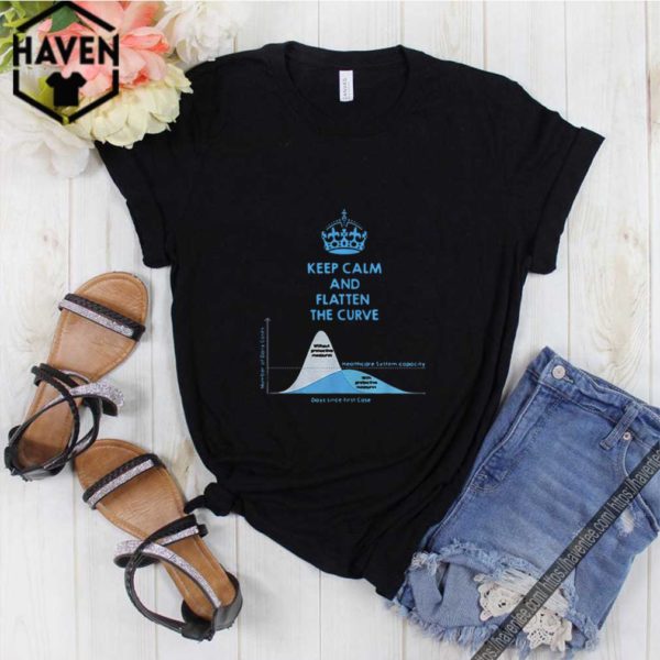 Keep calm and flatten the curve healthcare system capacity shirt
