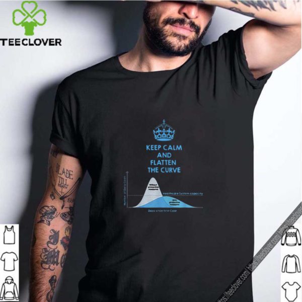 Keep calm and flatten the curve healthcare system capacity shirt