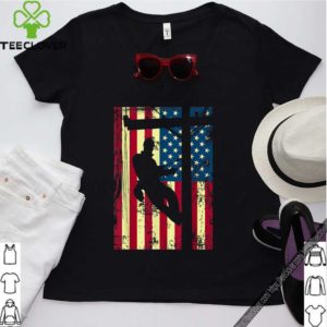 Lineman American Flag Shirt Electric Cable Lineman Gift T-Shirt