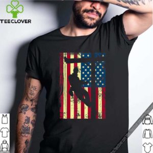Lineman American Flag Shirt Electric Cable Lineman Gift T-Shirt