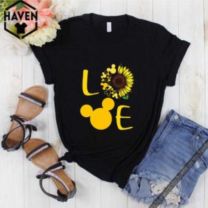 Love Sunflower Mickey mouse shirt