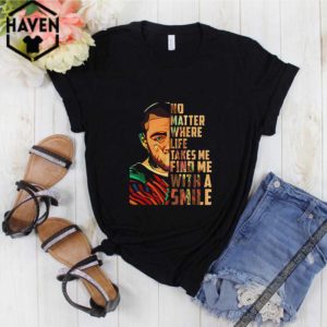 Mac Miller art No matter where life takes me find me with a smile hoodie, sweater, longsleeve, shirt v-neck, t-shirt