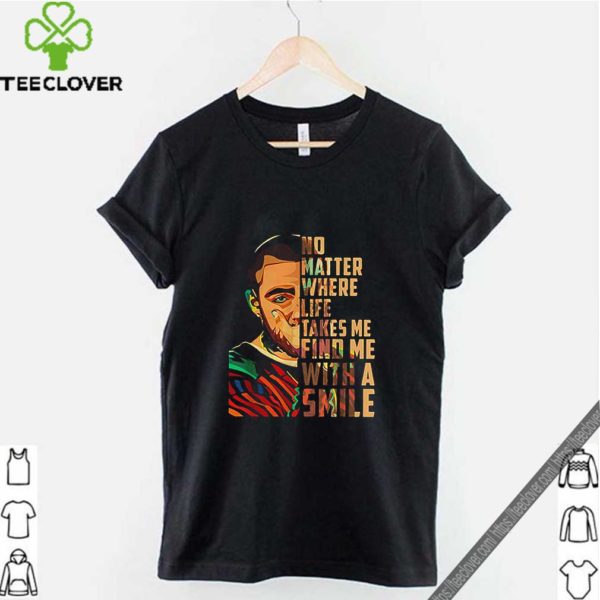 Mac Miller art No matter where life takes me find me with a smile hoodie, sweater, longsleeve, shirt v-neck, t-shirt