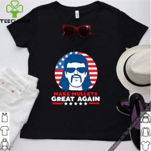 Make Mullets Great Again Vintage 80s Hair Party USA Dark Premium Tee Shirt