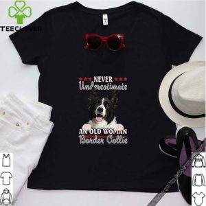 Never Underestimate An Old Woman With A Border Collie hoodie, sweater, longsleeve, shirt v-neck, t-shirt