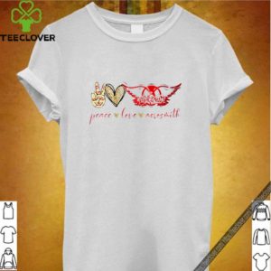 Peace love Aerosmith logo shirt
