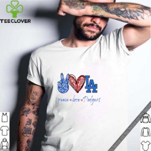 Peace love Dodgers logo shirt