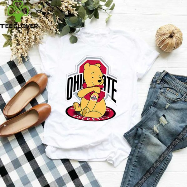 Pooh tattoos Ohio State Buckeyes logo shirt