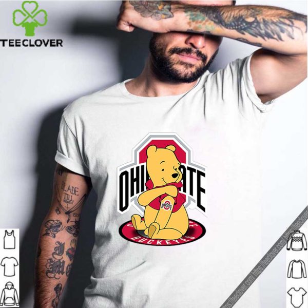 Pooh tattoos Ohio State Buckeyes logo shirt