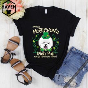 Pretty Bichon Frise Dog Gifts St Patricks Day shirt