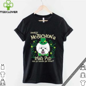 Pretty Bichon Frise Dog Gifts St Patricks Day shirt
