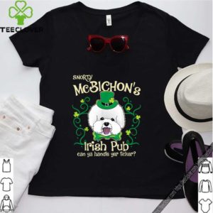 Pretty Bichon Frise Dog Gifts St Patricks Day shirt