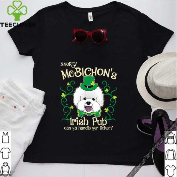 Pretty Bichon Frise Dog Gifts St Patricks Day shirt