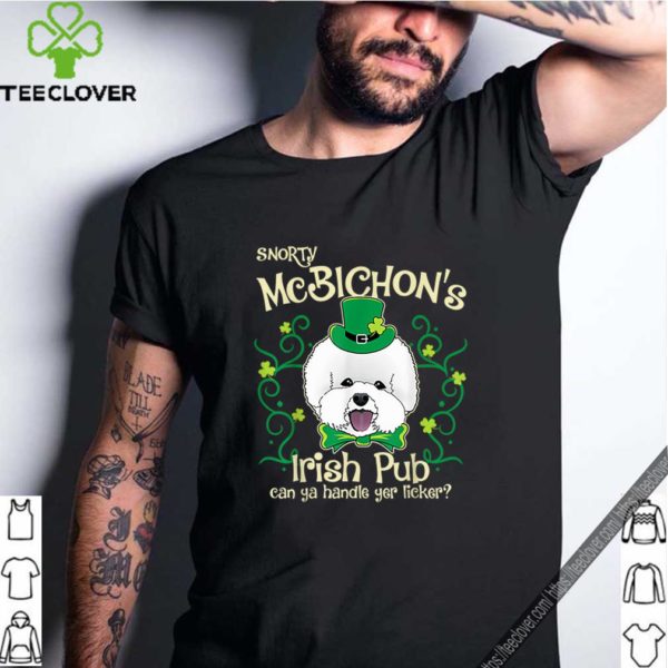 Pretty Bichon Frise Dog Gifts St Patricks Day shirt