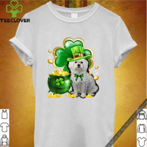 Pretty Maltese Dog Shamrock St Patricks Day Dog Irish Gift hoodie, sweater, longsleeve, shirt v-neck, t-shirt