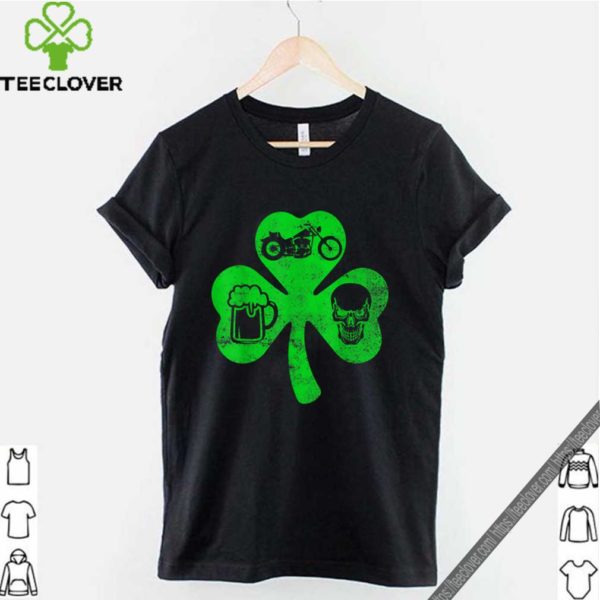 Pretty Motorcycle St Patricks Day Lucky Biker Beer Skull Gift hoodie, sweater, longsleeve, shirt v-neck, t-shirt