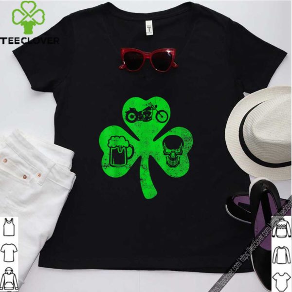 Pretty Motorcycle St Patricks Day Lucky Biker Beer Skull Gift hoodie, sweater, longsleeve, shirt v-neck, t-shirt