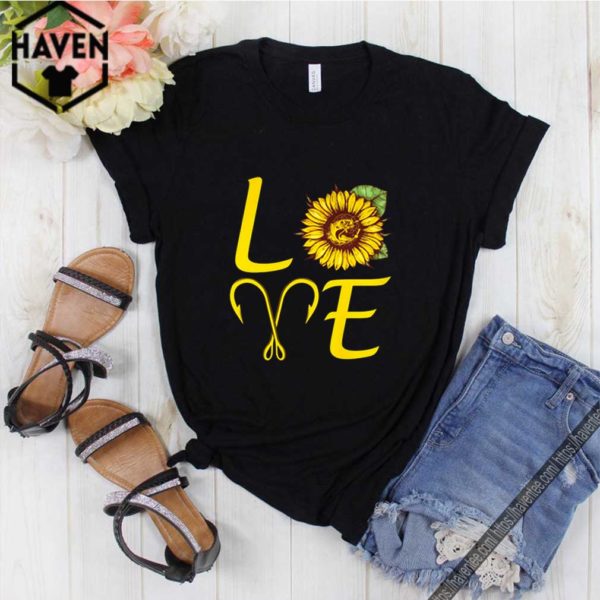 Sunflower love fishing hook 1 shirt