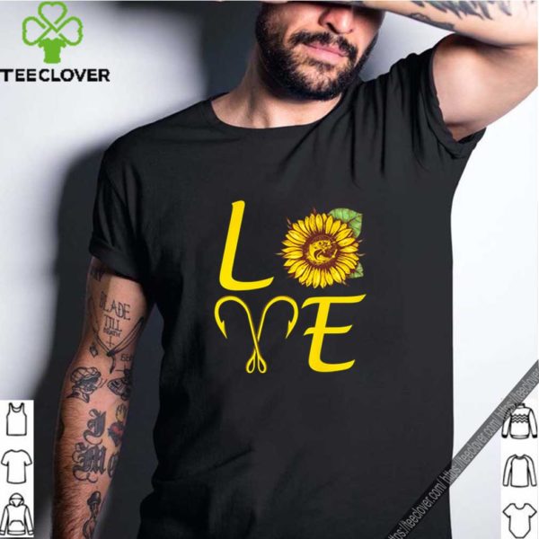 Sunflower love fishing hook 1 shirt