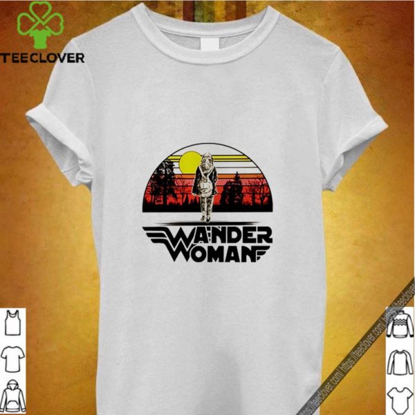 Wander woman logo sunset shirt
