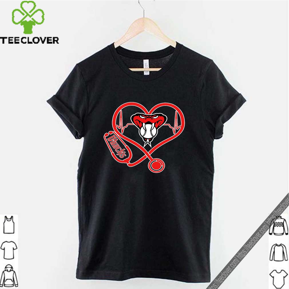 Arizona Diamondbacks Baseball Stethoscope Heartbeat Shirt 12 Arizona Diamondbacks Baseball Stethoscope Heartbeat