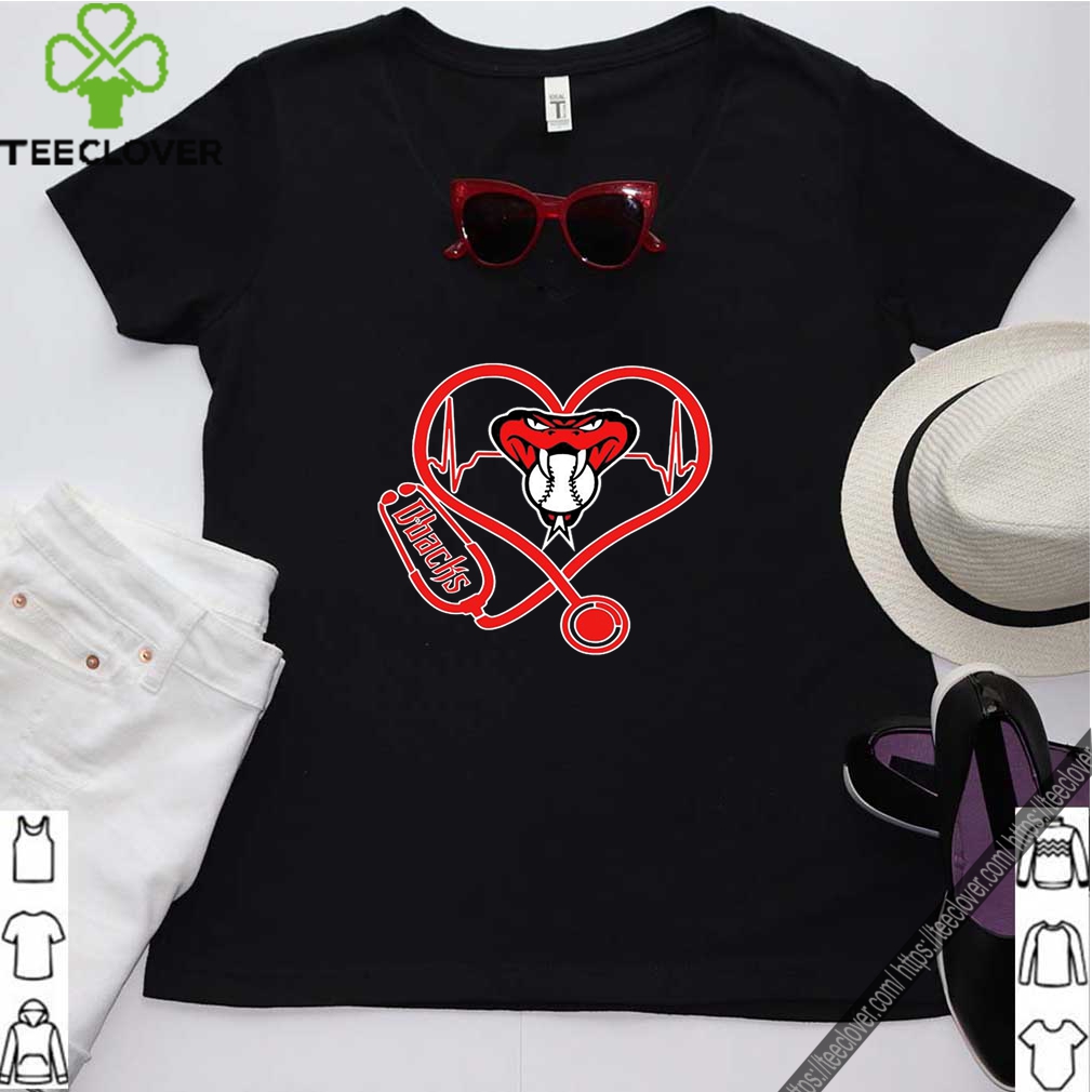 Arizona Diamondbacks Baseball Stethoscope Heartbeat Shirt 11 Arizona Diamondbacks Baseball Stethoscope Heartbeat