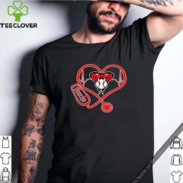 Arizona Diamondbacks Baseball Stethoscope Heartbeat Shirt