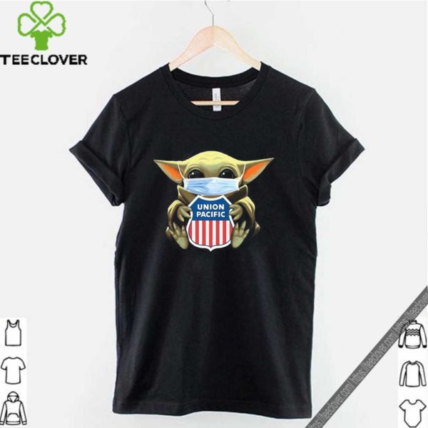 Baby Yoda Mask Hug Union Pacific Shirt