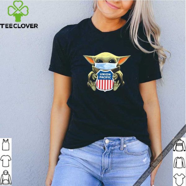 Baby Yoda Mask Hug Union Pacific Shirt