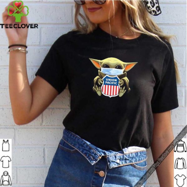 Baby Yoda Mask Hug Union Pacific Shirt