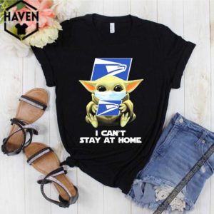 Baby Yoda face mask hug United States Postal I can’t stay at home