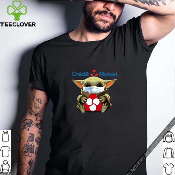 Baby Yoda mask Crédit Mutuel Covid-19 shirt