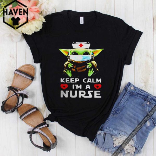 Baby Yoda mask keep calm Im a Nurse