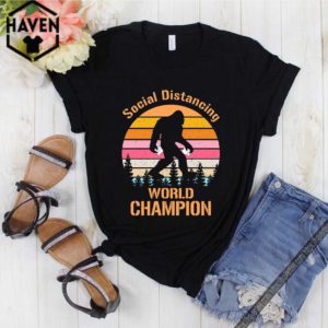 BigFoot Social Distancing World Champion Funny Quarantine T-