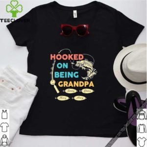 Hooked On Being Grandpa Gift For Grandpa Father Day Pin