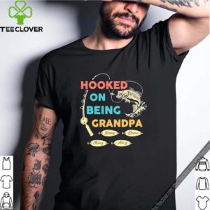 Hooked On Being Grandpa Gift For Grandpa Father Day Pin